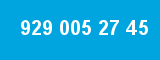 929 005 27 45 929 005 27 45
